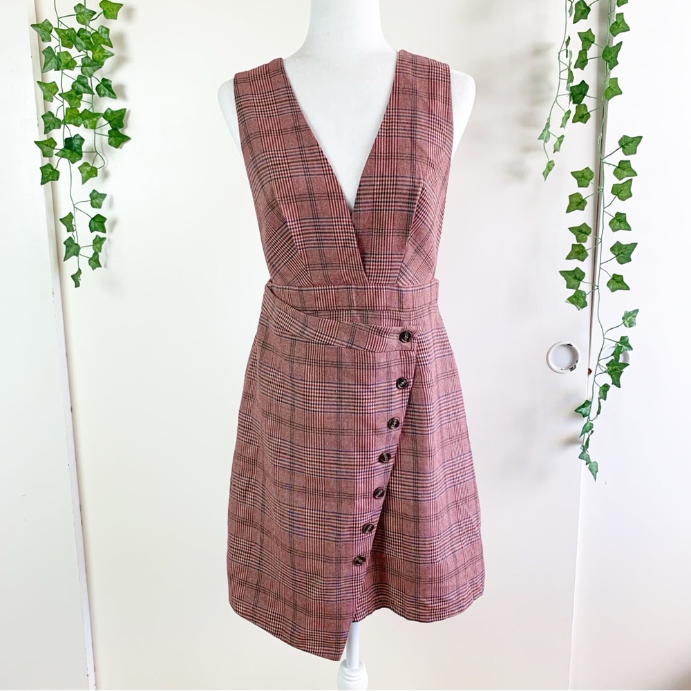 Essue Plaid Pinafore | Medium